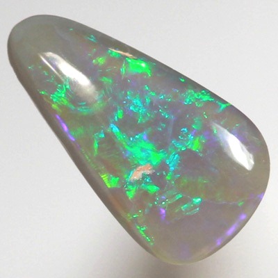 SOLID SEMI BLACK OPAL Bright green sparkles